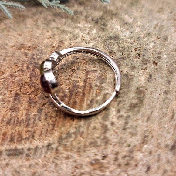 Beautiful Mixed Tourmaline Adjustable Sparking Adjustable Ring - Picture 7 of 9